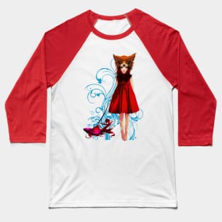 Curious Red - The Dark Inker Baseball T-Shirt